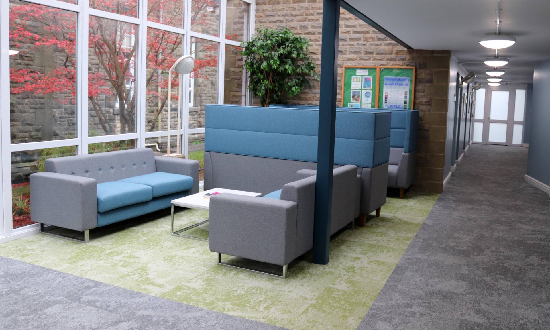 Forbo’s Cloudscape carpet tiles transform busy university space